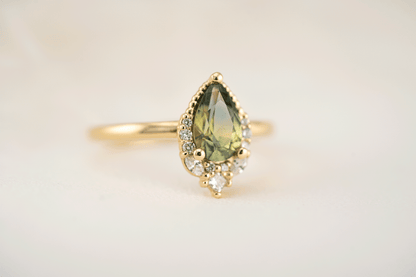The Charlotte Ring | 1.13 Green Sapphire