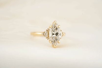 The Low Maren Ring | Marquise Diamond