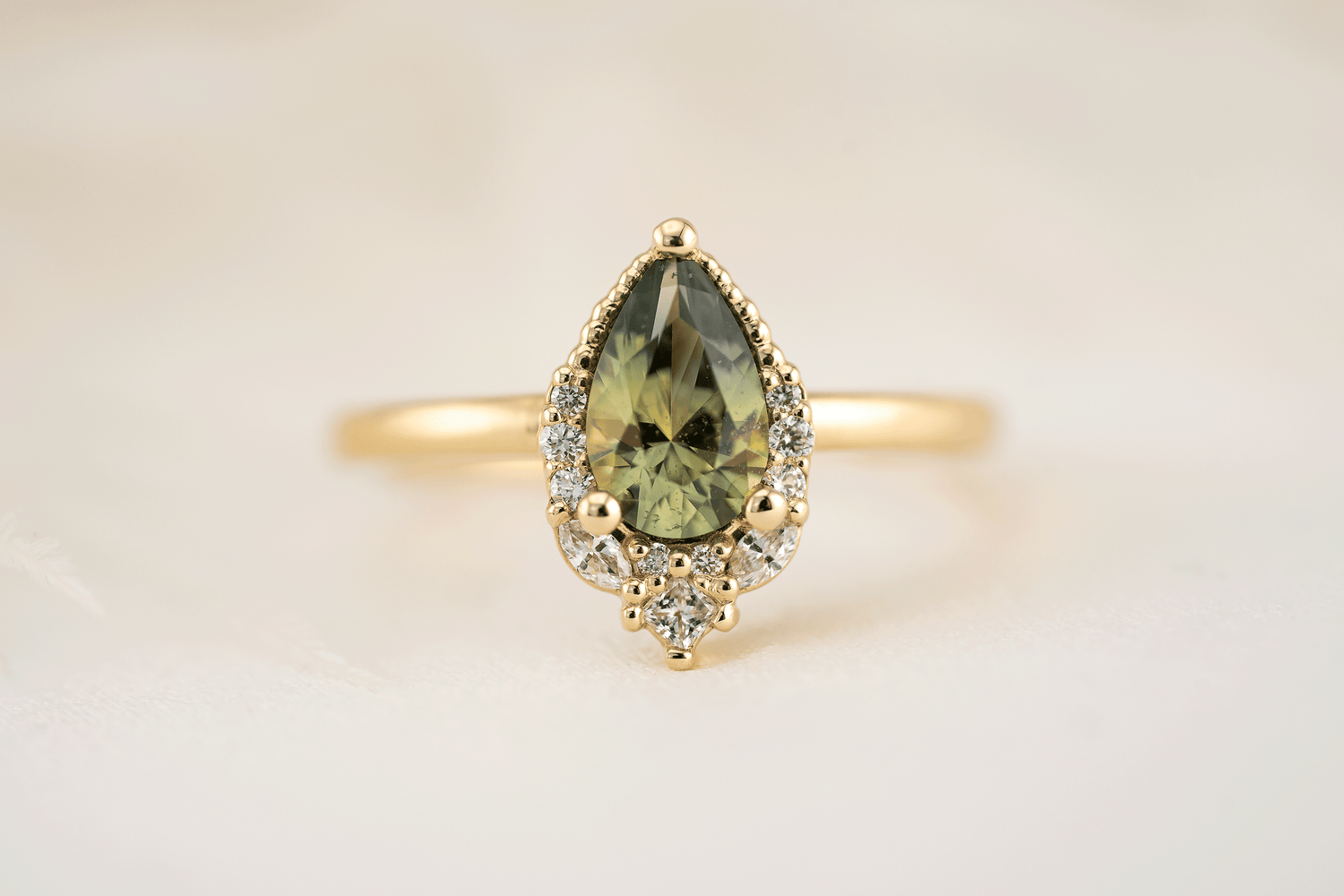 The Charlotte Ring | 1.13 Green Sapphire