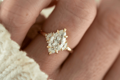 The Low Maren Ring | Marquise Diamond