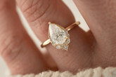 The Charlotte Ring | Pear Diamond - Lavender Creek Gems 