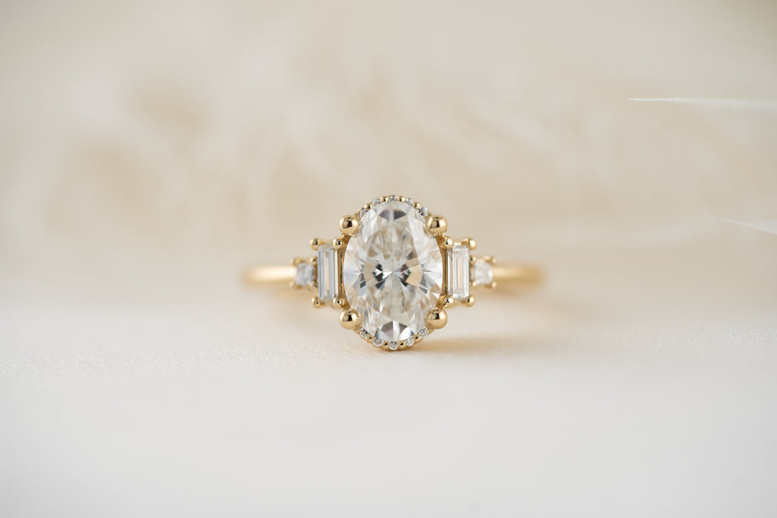 The Sura Ring | Oval Diamond - Lavender Creek Gems 