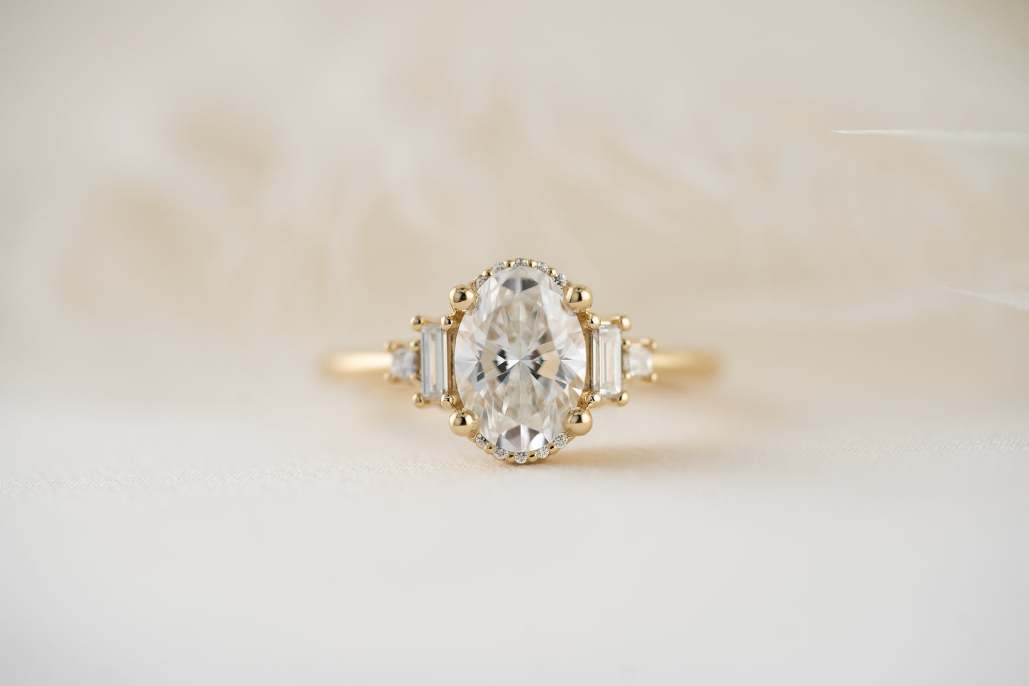 The Sura Ring | Oval Diamond - Lavender Creek Gems 