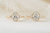 The Sura Ring | Oval Diamond - Lavender Creek Gems 
