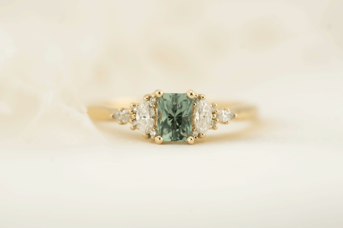 The Maeve Ring | 0.74 CT Regal Radiant™ Montana Sapphire - Lavender Creek Gems