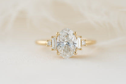 The Mira Ring | Oval Diamond - Lavender Creek Gems 