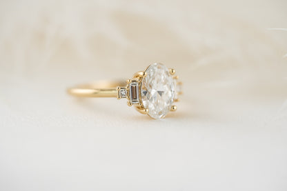 The Mira Ring | Oval Diamond - Lavender Creek Gems 