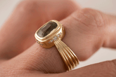 The Veil Ring | 2.59 CT Cushion Green Sapphire - Lavender Creek Gems 