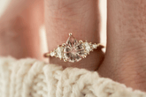 The Maeve Ring | 1.4 CT Pear Starbrite™ Pink Sapphire - Lavender Creek Gems 