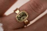 The Veil Ring | 2.59 CT Cushion Green Sapphire - Lavender Creek Gems 