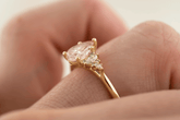The Maeve Ring | 1.4 CT Pear Starbrite™ Pink Sapphire - Lavender Creek Gems 