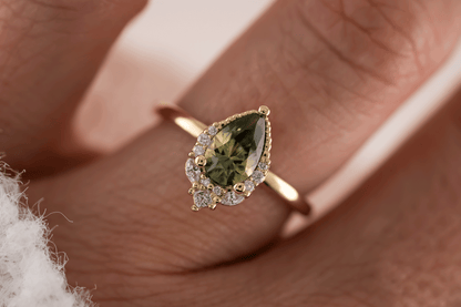 The Charlotte Ring | 1.13 Green Sapphire