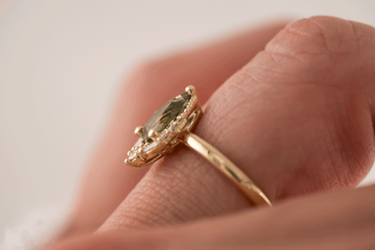 The Charlotte Ring | 1.13 Green Sapphire