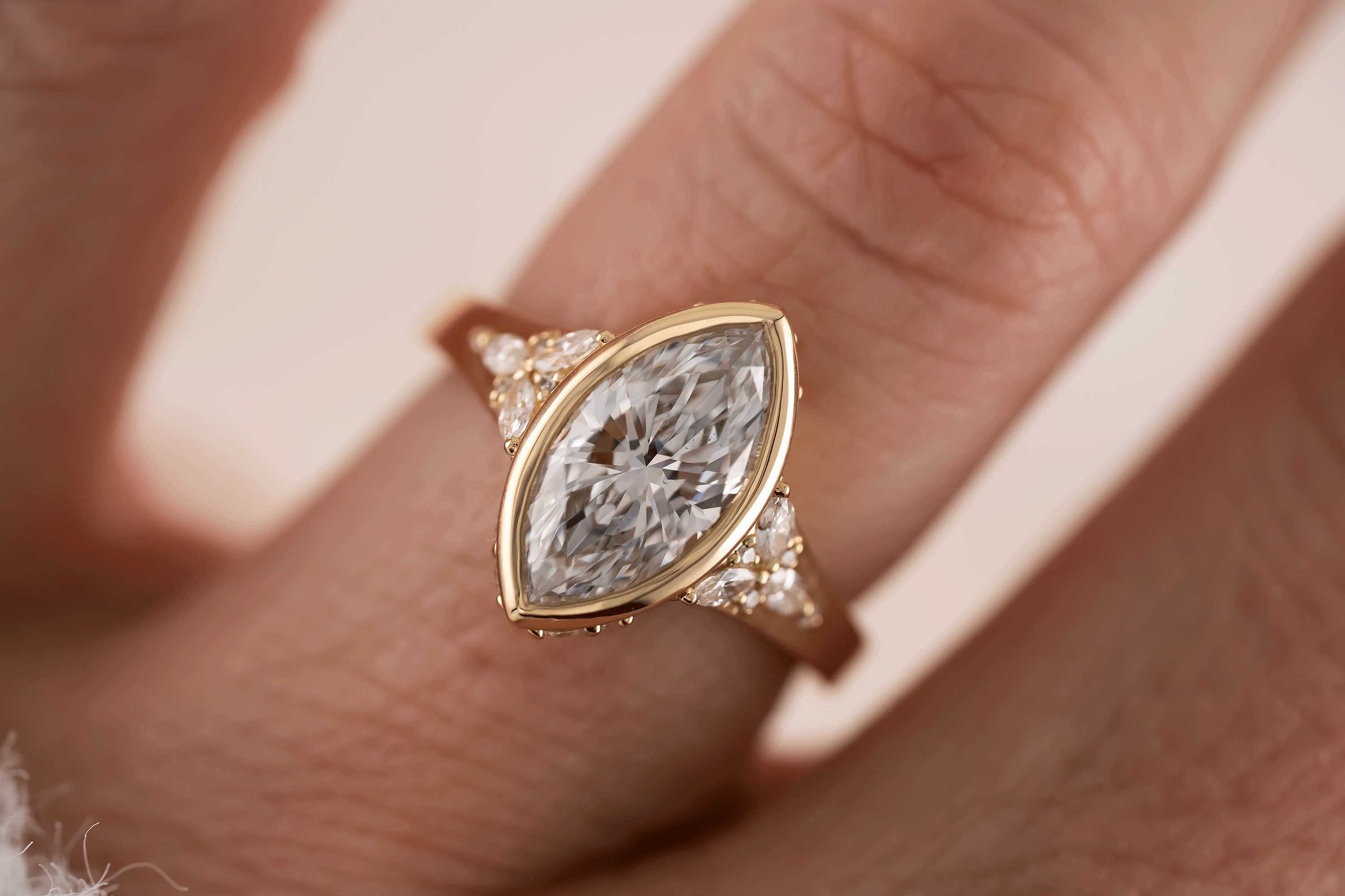 The Daylight Ring | 2 CT Marquise Diamond - Lavender Creek Gems 