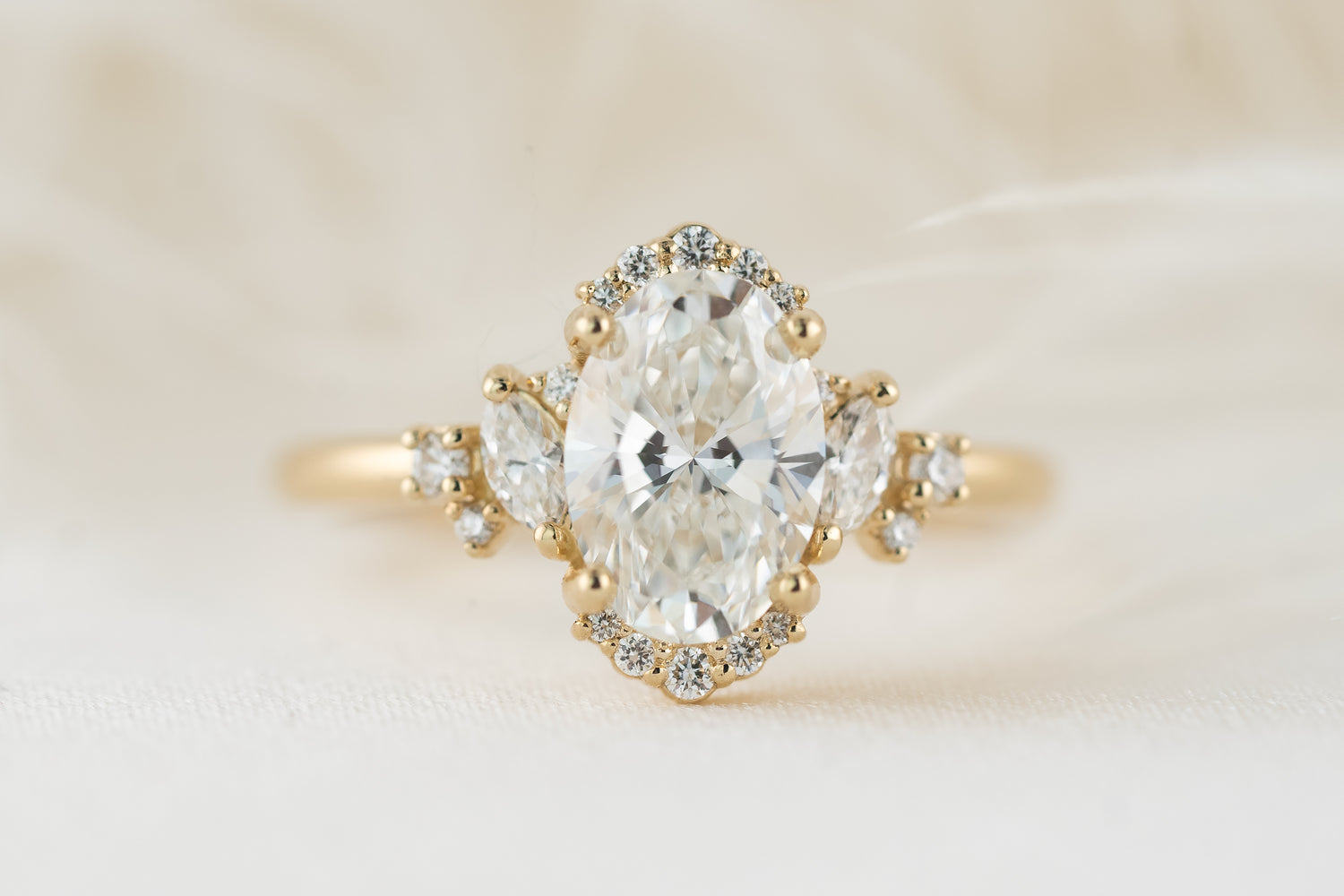 The Naevia Ring | Oval Diamond - Lavender Creek Gems 