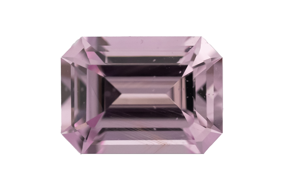 1.46 CT Emerald Cut Pastel Pink Sapphire - Lavender Creek Gems 