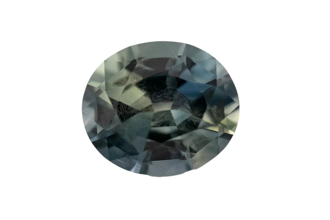 1.43 CT Oval Cut Teal Sapphire - Lavender Creek Gems 