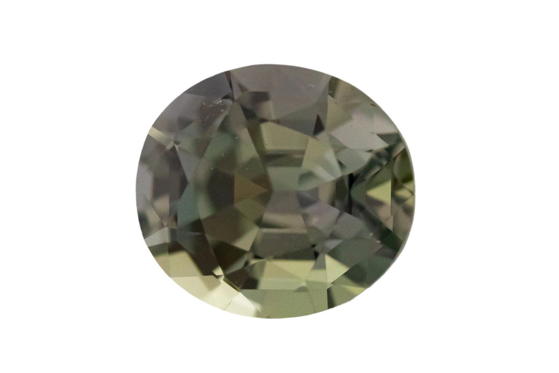 1.89 CT Oval Cut Teal/Green Sapphire - Lavender Creek Gems 