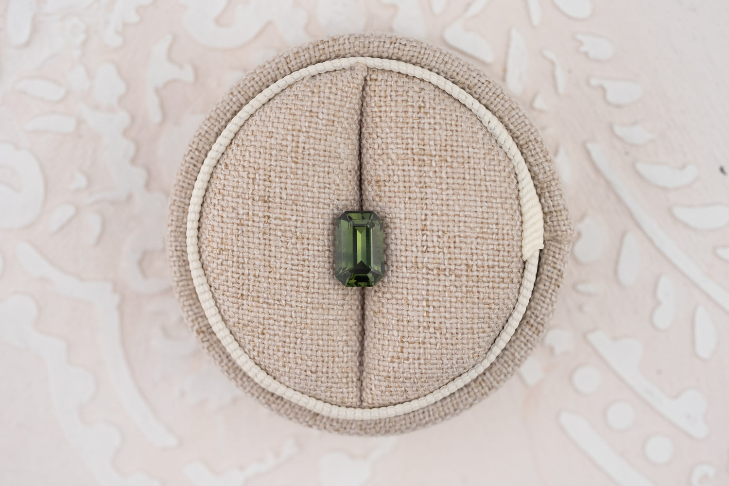 2.03 CT Emerald Cut Dark Green Sapphire - Lavender Creek Gems 