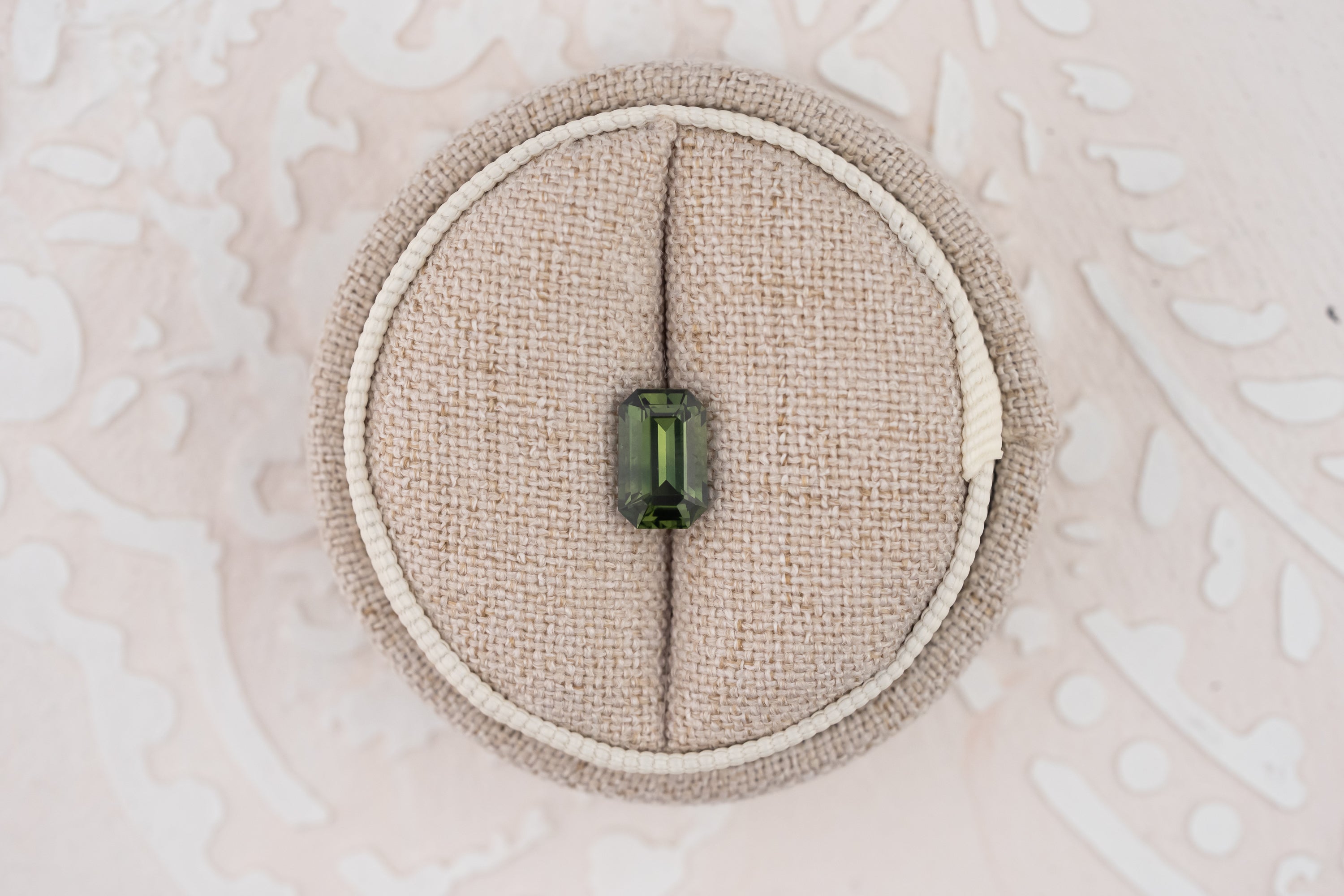 2.03 CT Emerald Cut Dark Green Sapphire - Lavender Creek Gems 