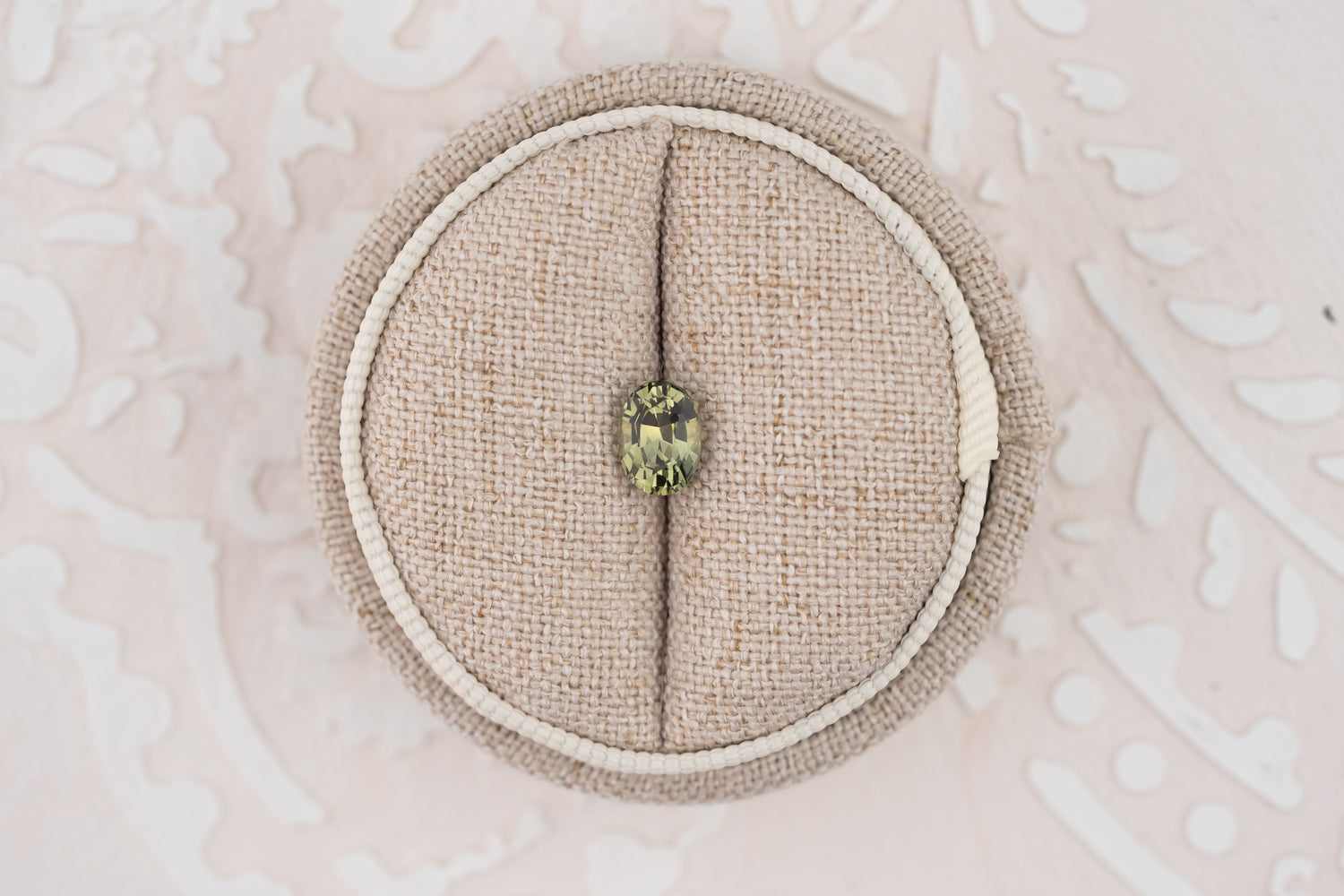 1.28 CT Oval Green Sapphire - Lavender Creek Gems 