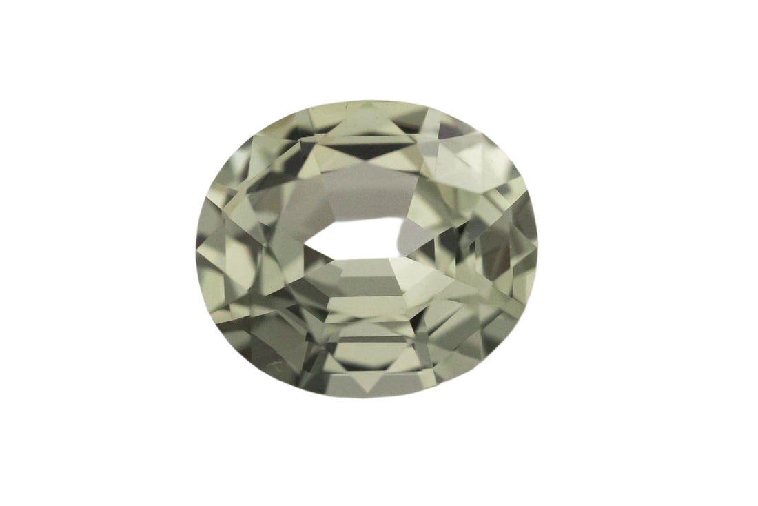 1.17 CT Oval Cut Sage Green Sapphire - Lavender Creek Gems 