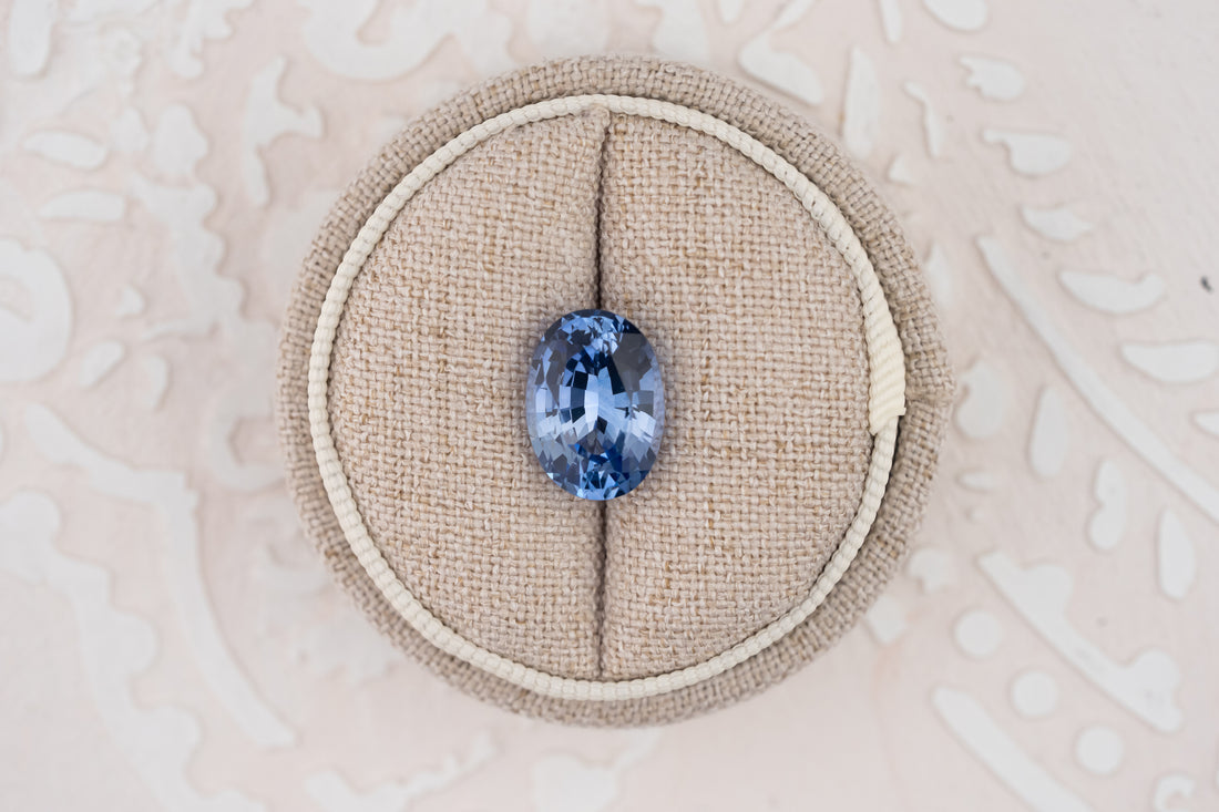 6.43 CT Oval Blue Sapphire - Lavender Creek Gems 
