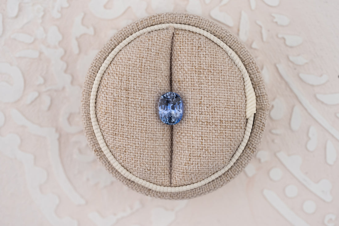 2.07 CT Oval Blue Sapphire - Lavender Creek Gems 