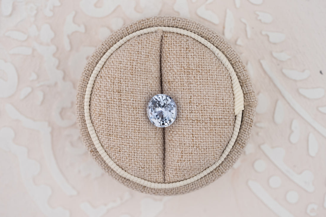 2.66 CT Oval Light Blue Sapphire - Lavender Creek Gems 