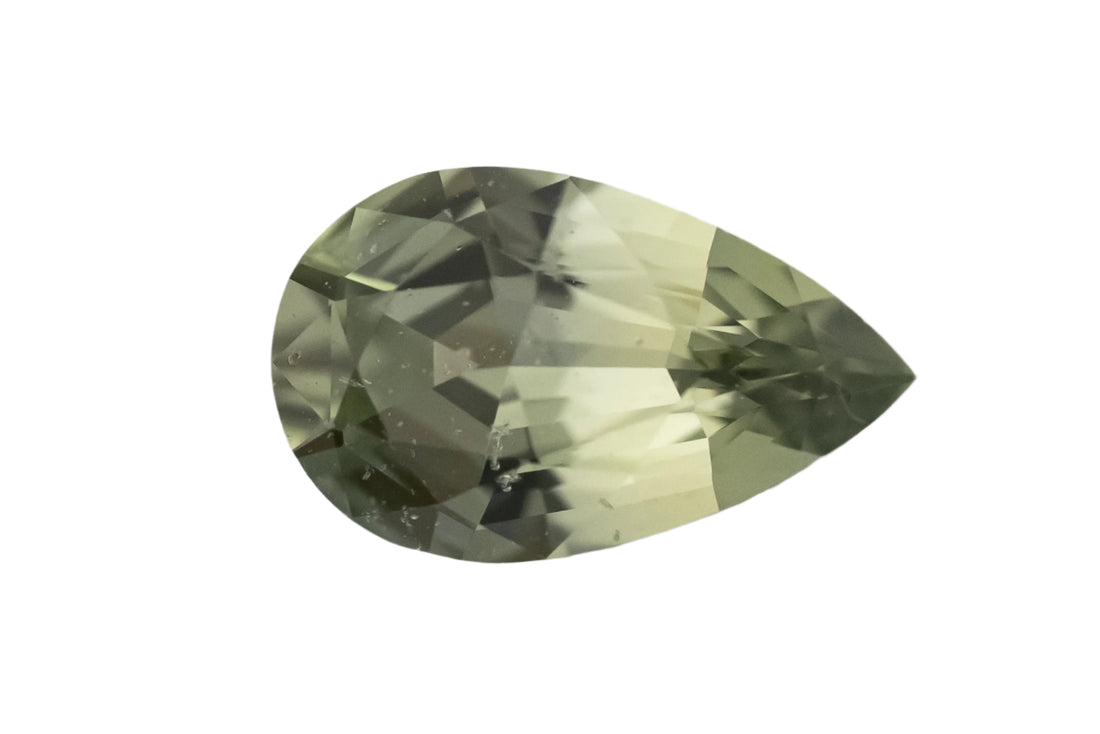 1.15 CT Pear Cut Green Sapphire - Lavender Creek Gems 
