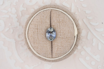 4.03 CT Oval Bicolor Blue Sapphire - Lavender Creek Gems 