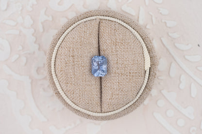 2.5 CT Radiant Light Blue Sapphire - Lavender Creek Gems 