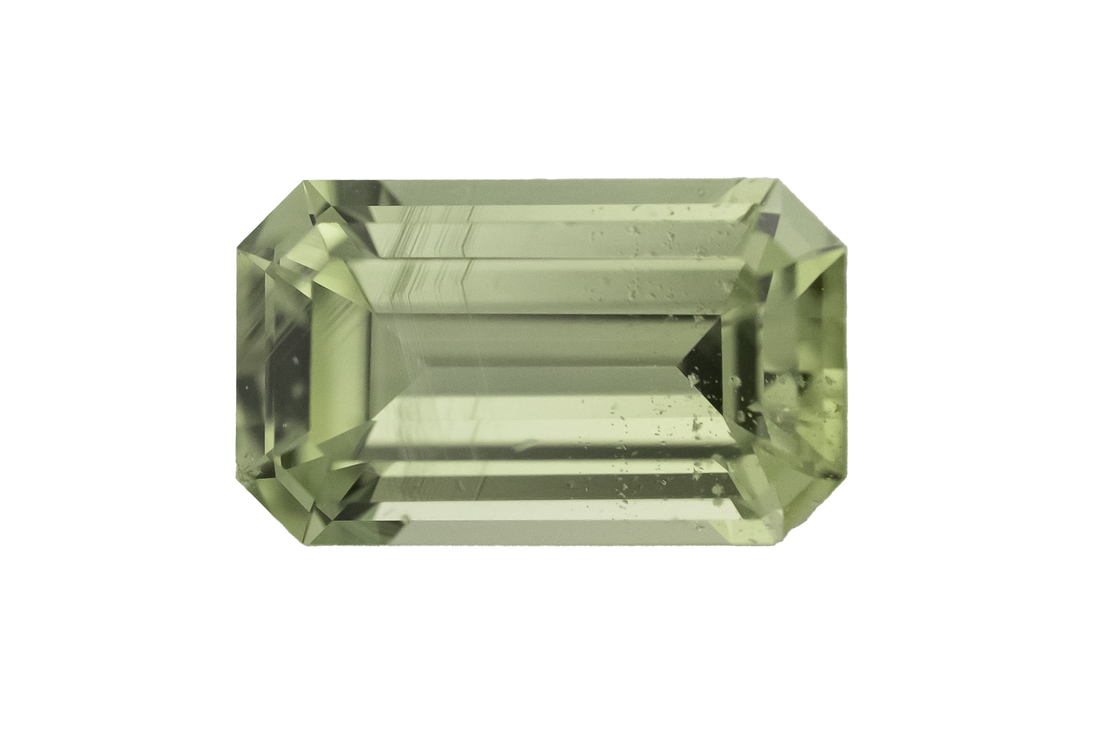 1.52 CT Emerald Cut Green Sapphire - Lavender Creek Gems 
