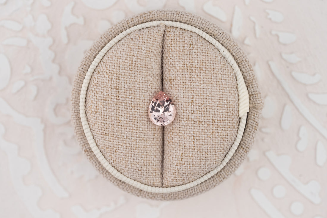 1.71 CT Pear Light Pink Sapphire - Lavender Creek Gems 