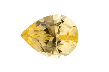 1.25 CT Pear Cut Yellow Sapphire