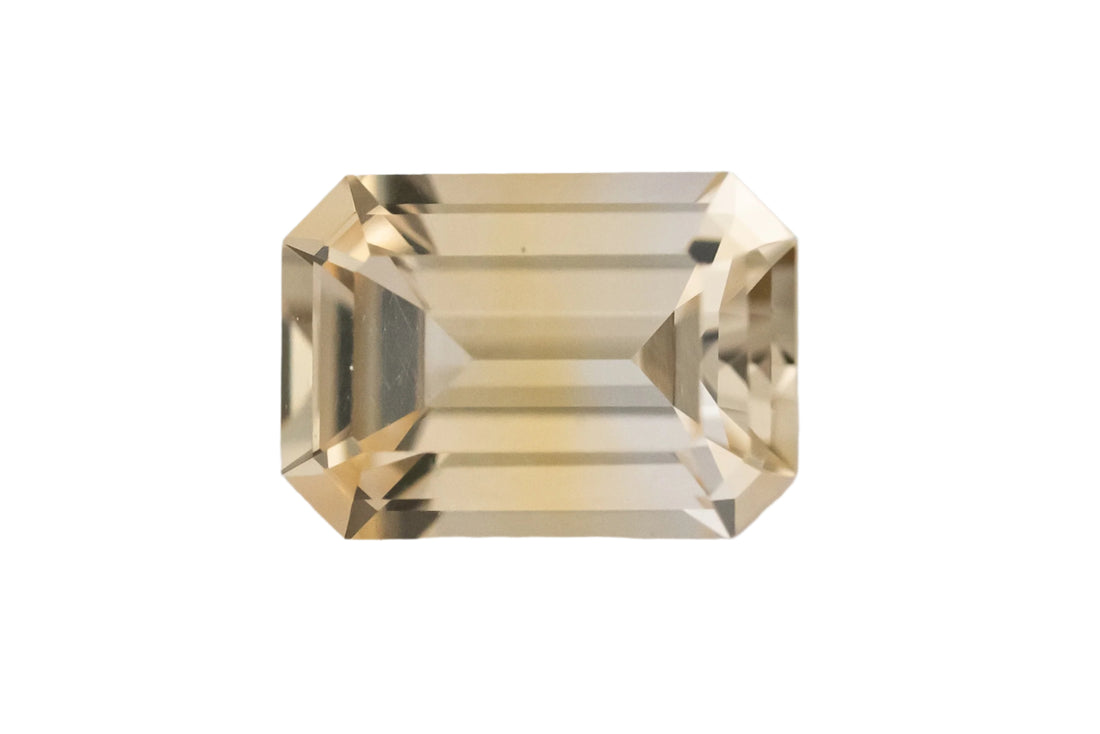 1.19 CT Emerald Cut Light Yellow Sapphire