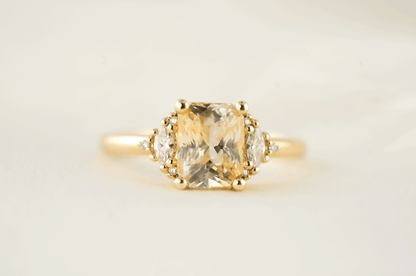 The Maren Ring | 2.29 CT Radiant Golden Yellow Sapphire