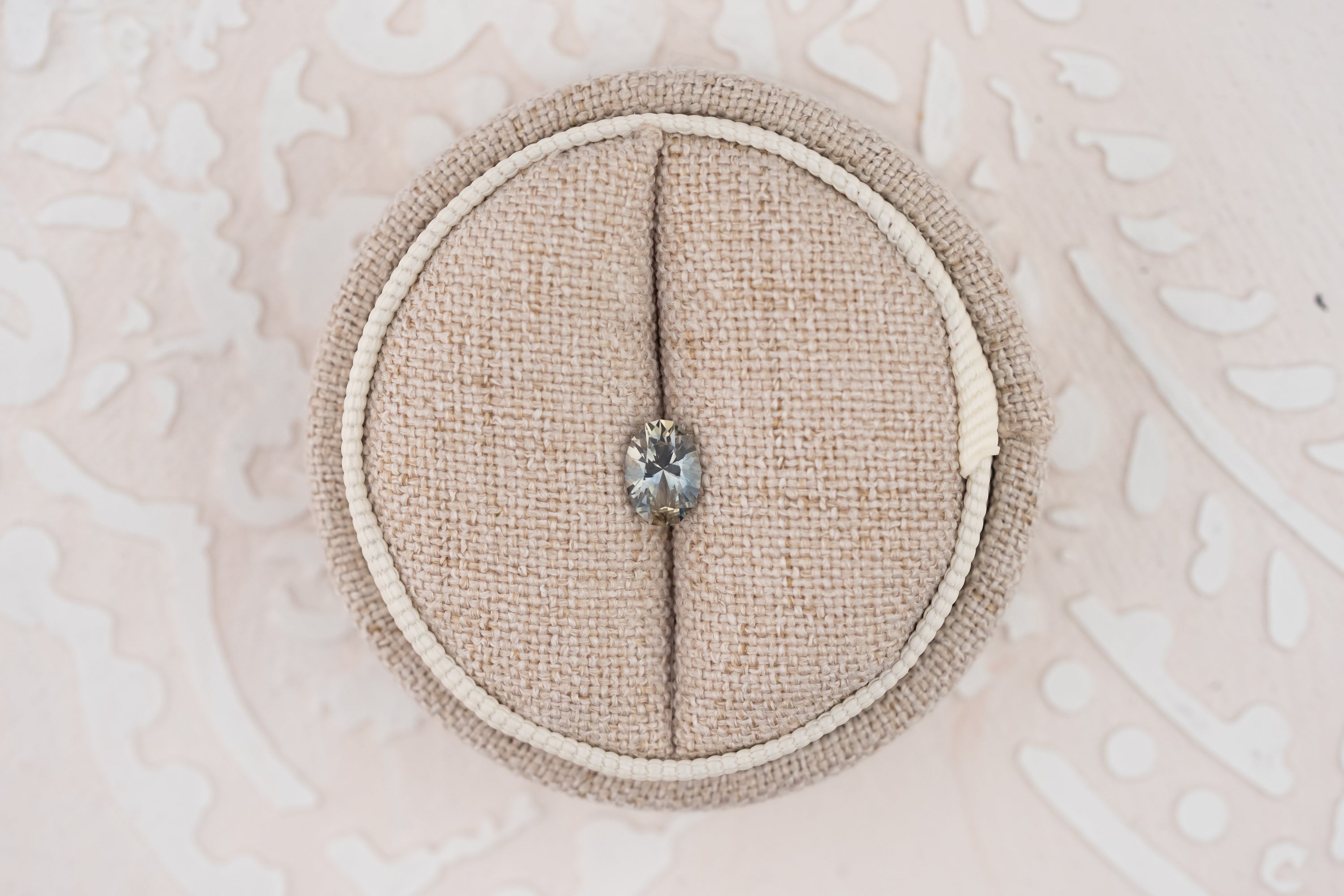 0.75 CT Oval Cut Bicolor Blue Sapphire - Lavender Creek Gems 