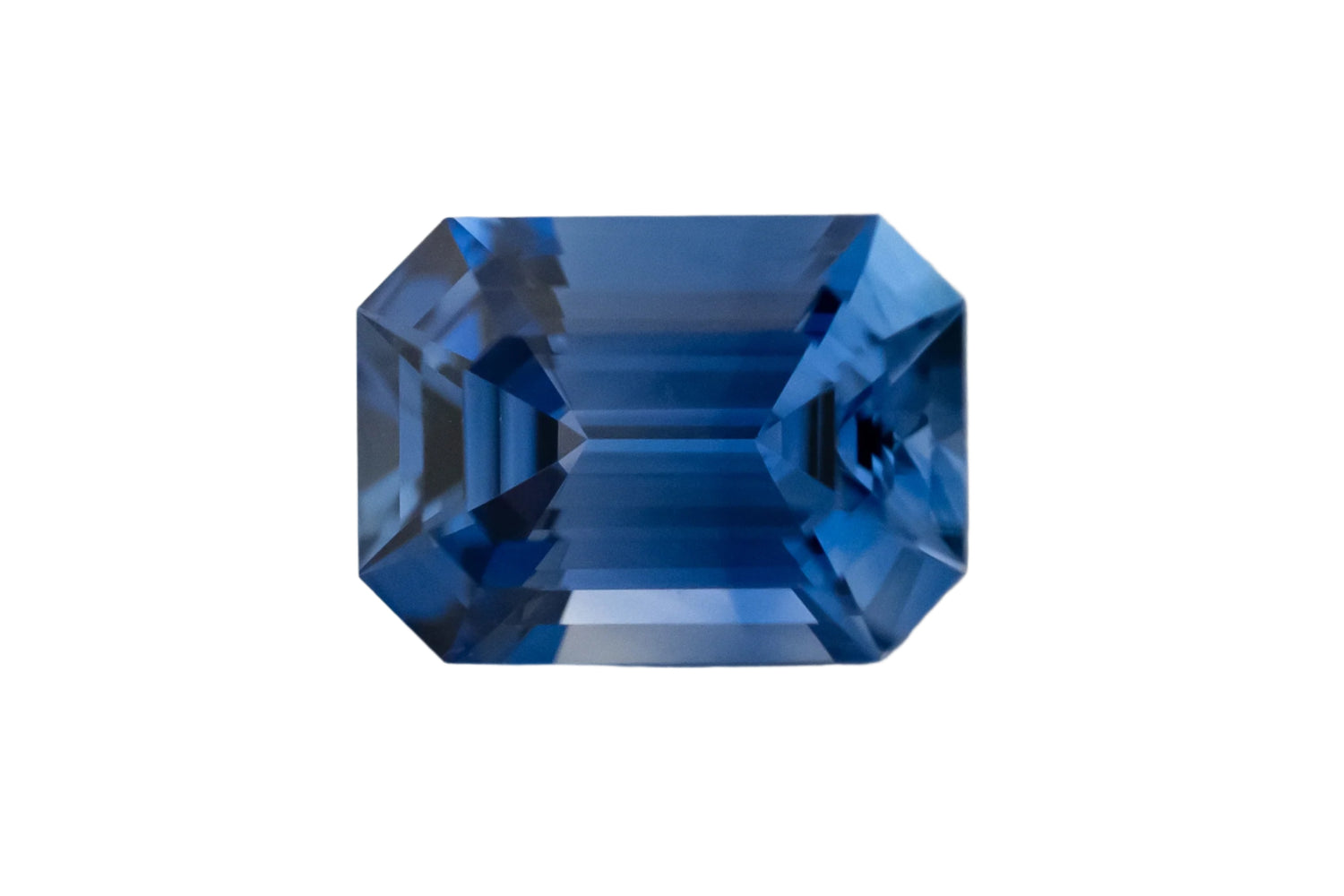 1.1 CT Emerald Cut Blue Sapphire