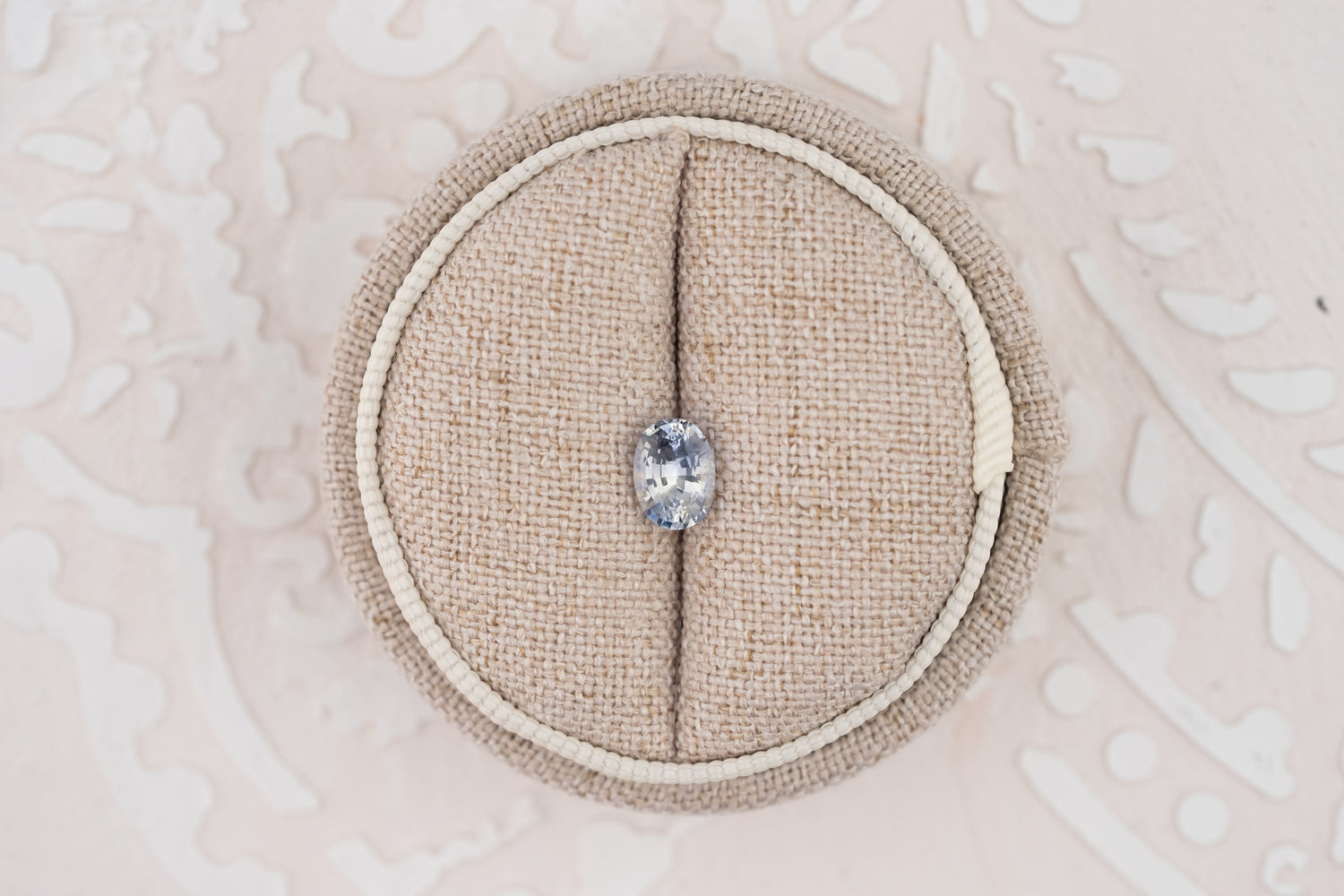 1.08 CT Oval Cut Bicolor Blue Sapphire - Lavender Creek Gems 