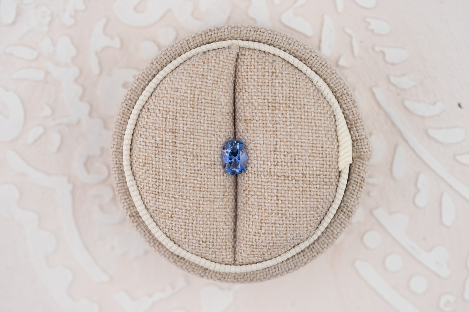 0.66 CT Oval Cut Cornflower Blue Sapphire - Lavender Creek Gems 