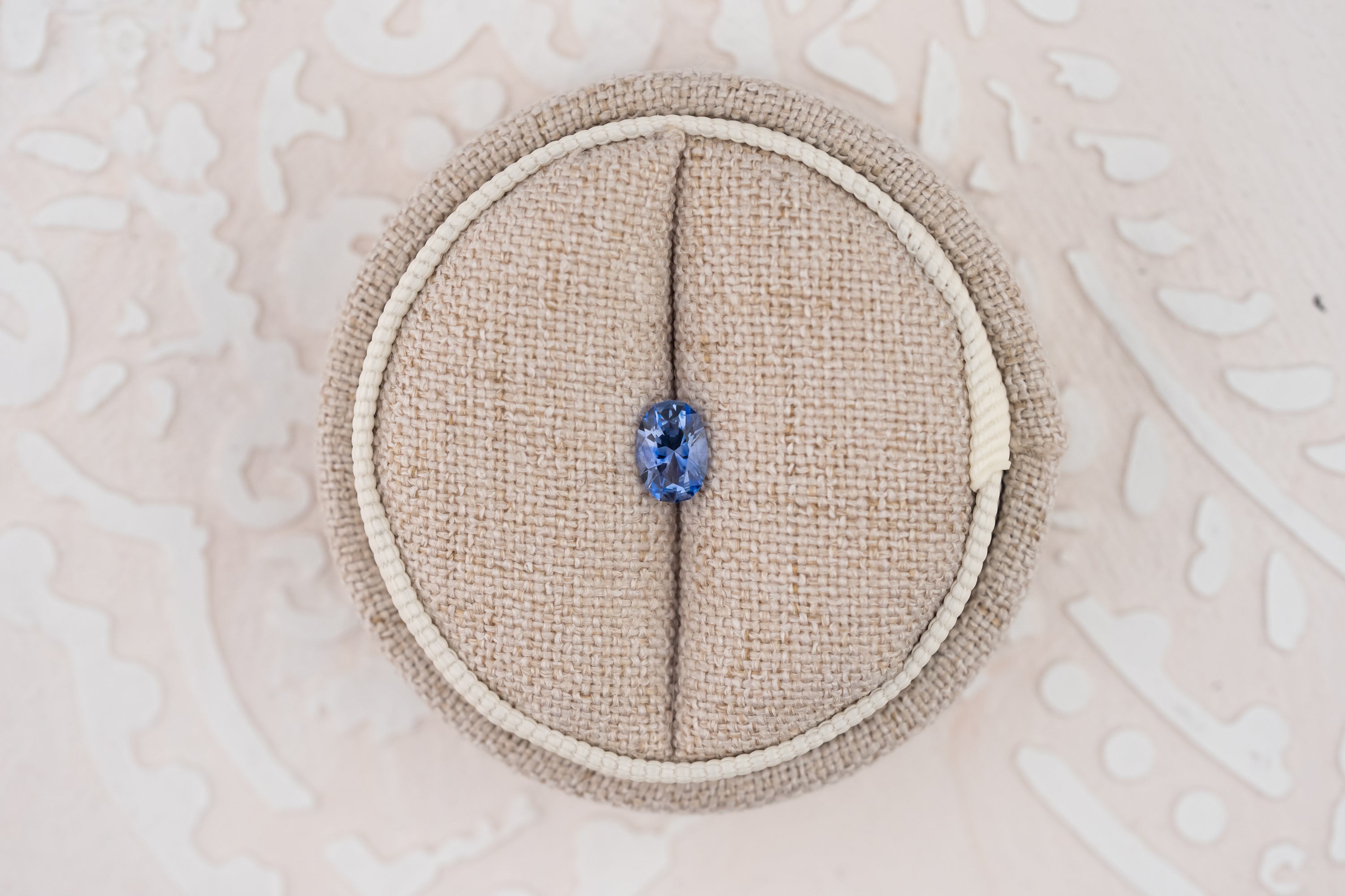 0.66 CT Oval Cut Cornflower Blue Sapphire - Lavender Creek Gems 