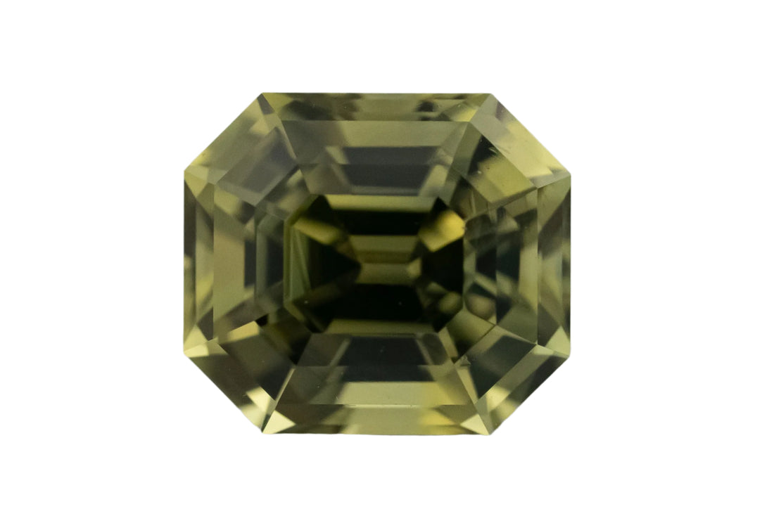 2.2 CT Emerald Cut Green Sapphire