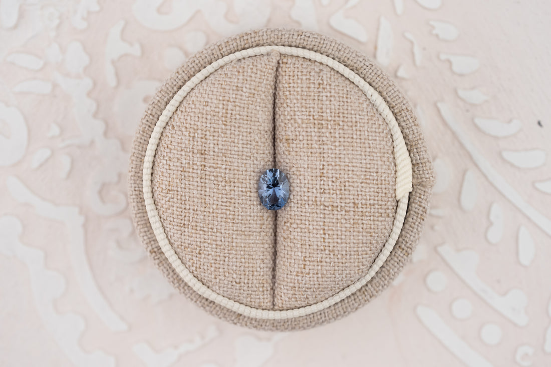 0.73 CT Oval Cut Blue Sapphire - Lavender Creek Gems 