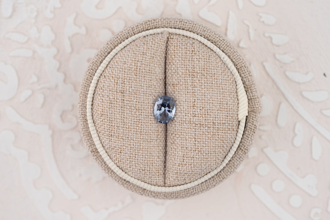 0.86 CT Oval Cut Blue Sapphire - Lavender Creek Gems 