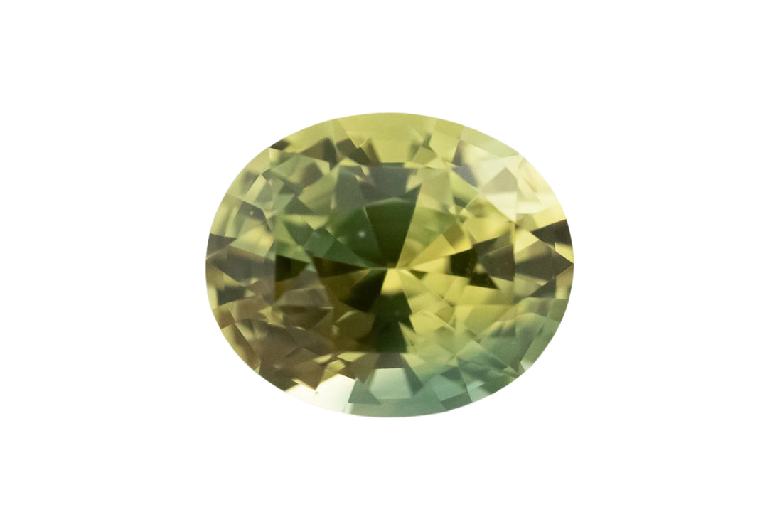 1.34 CT Oval Cut Parti Sapphire - Lavender Creek Gems 