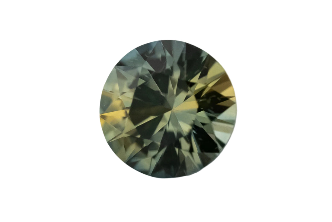 1.01 CT Round Cut Parti Sapphire