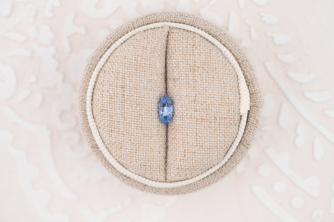 0.57 CT Marquise Cut Blue Sapphire