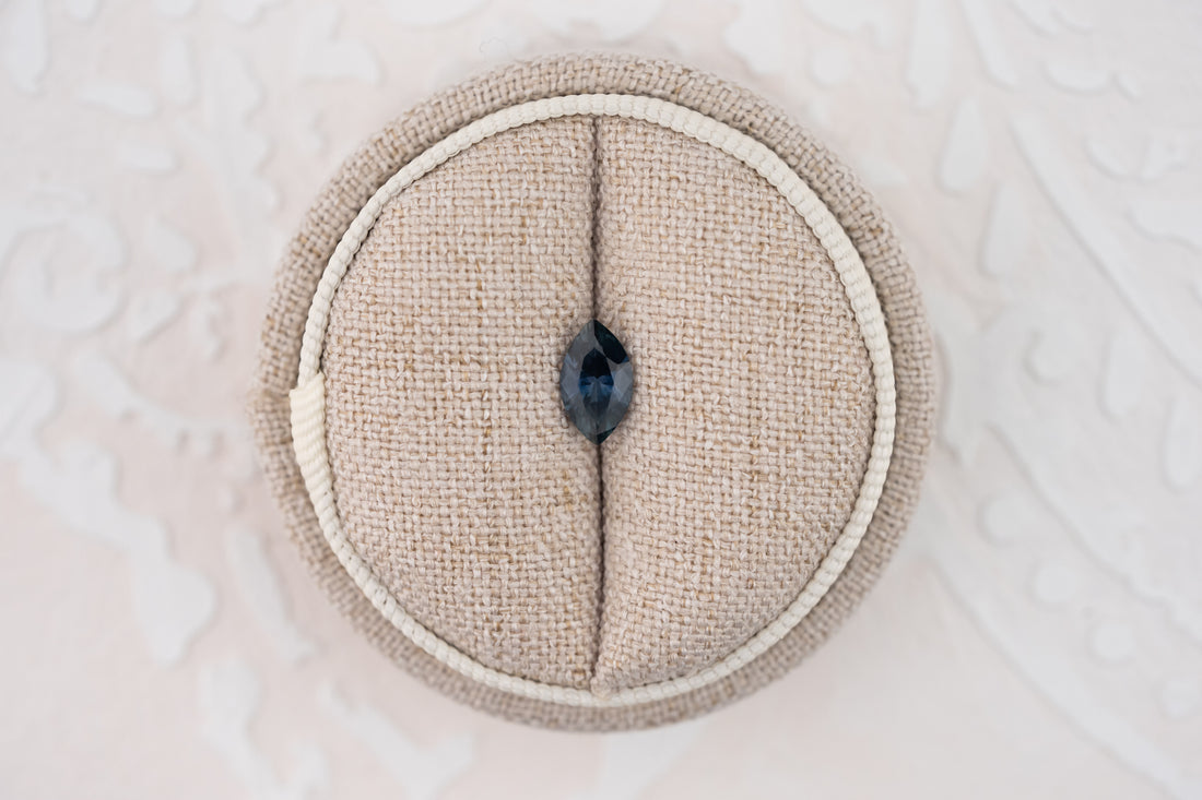 0.91 CT Marquise Cut Blue Montana Sapphire