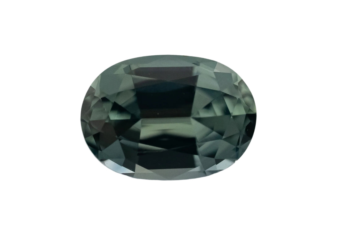 1.25 CT Oval Cut Teal Blue Sapphire - Lavender Creek Gems 
